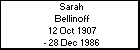Sarah Bellinoff