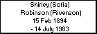 Shirley (Sofia) Robinson (Rivenzon)
